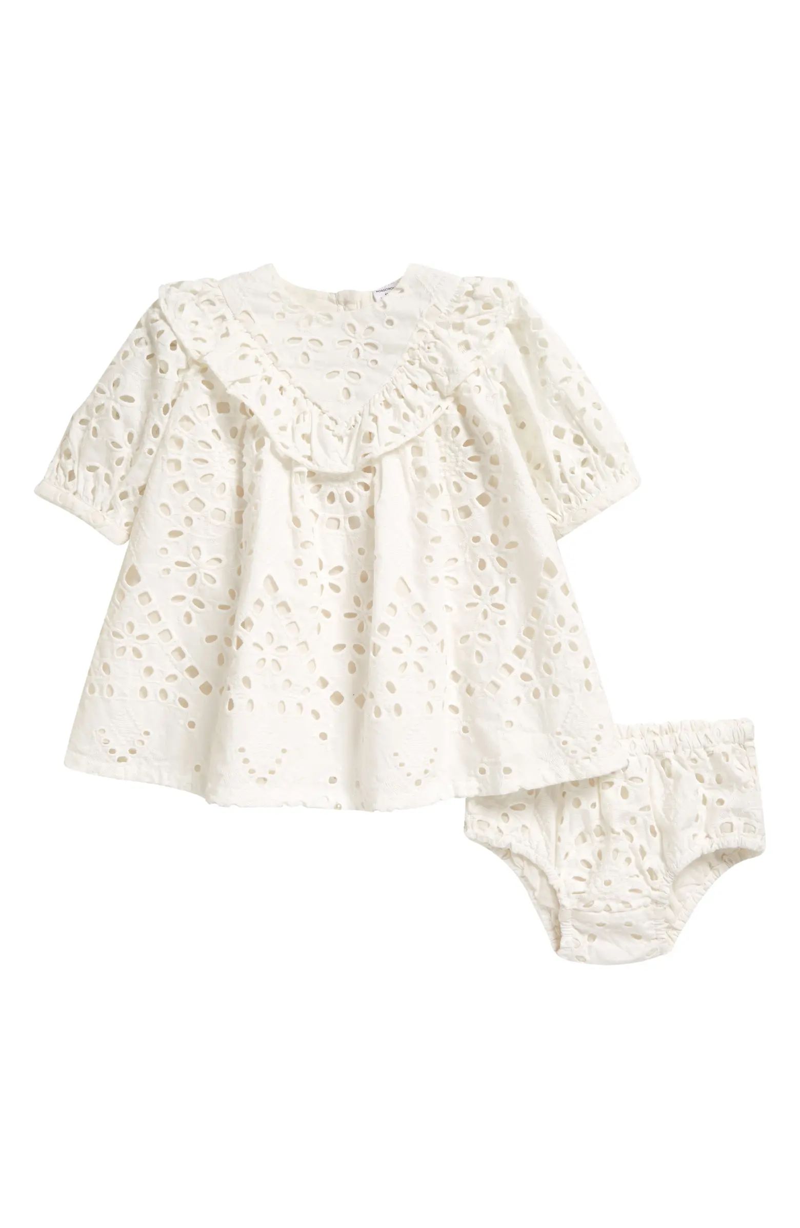 Kids' Matching Family Moments Eyelet Dress & Bloomers | Nordstrom