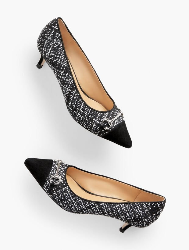 Sylvie Bouclé Kitten Heel Pump | Talbots