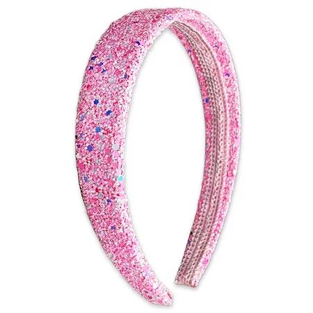 Glitter Headbands for Girls Pink Hair Bands for Little Girl Hair Accessories | Walmart (US)