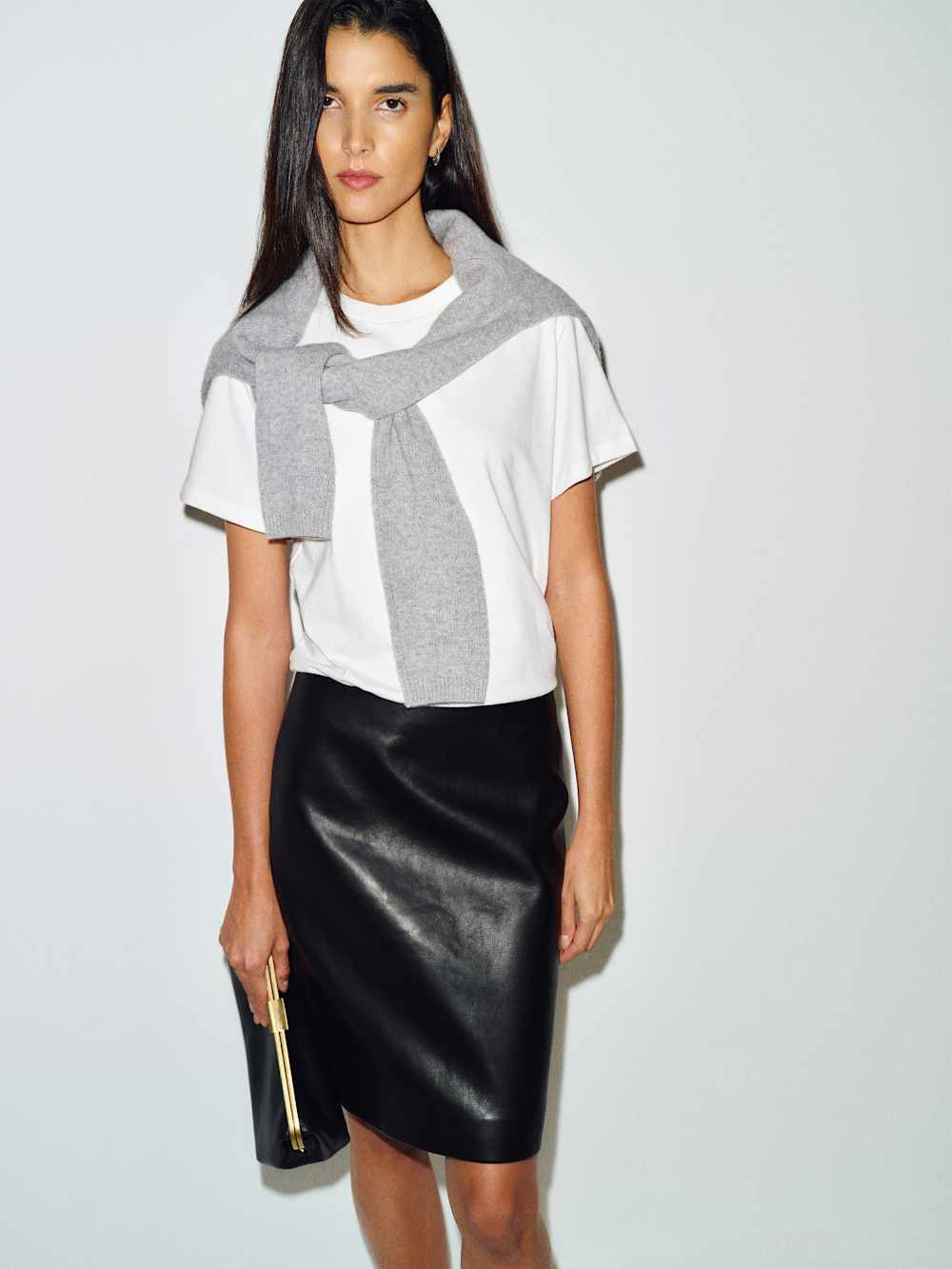 Veda Elle Leather Skirt | Reformation (Global)