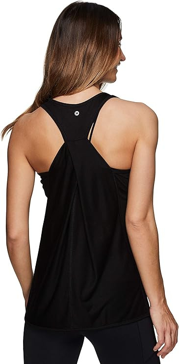 RBX Active Women's Fashion Back Detail Flowy Yoga Tank Top | Amazon (US)
