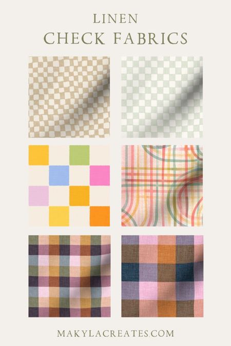 Trending linen check fabrics for sewing clothing or home decor: spoonflower fabric, fabric, linen fabric, linen, check fabric styles, buffalo check fabric, pastel check fabric, linen dressmaking fabric, crafting fabric, sewing fabric 

#LTKSeasonal #LTKunder100