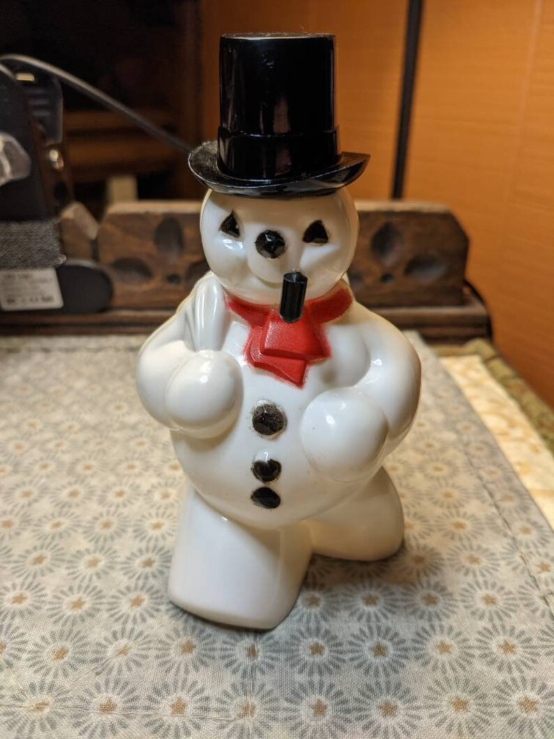 Vintage 1950s Rosbro Plastic Snowman Candy Container. | Etsy | Etsy (US)
