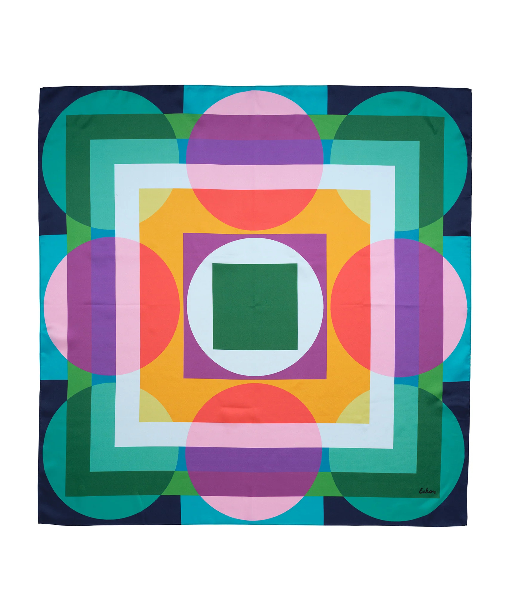 Supernova 35" Silk Square Scarf | Echo New York