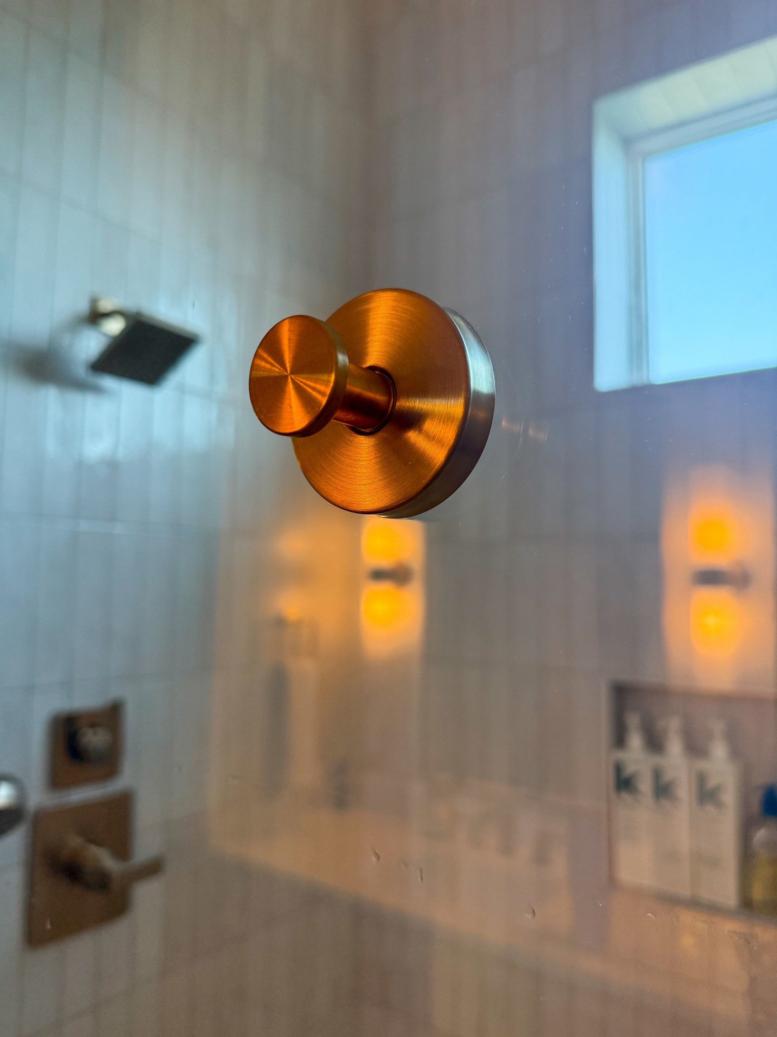 shower hooks that auction to your glass door! 

#LTKHome #LTKmorningroutine #LTKFindsUnder50