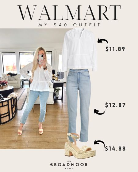 This whole outfit was only $39 from Walmart!!


Summer style, summer fashion, jeans, sandals, white top, basic top, walmart, Walmart fashion, Walmart find, fall style, fall outfit 

#LTKstyletip #LTKFind #LTKunder50