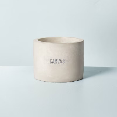 Mini Cement Canvas Soy Blend Jar Candle Gray 5oz - Hearth & Hand™ with Magnolia | Target