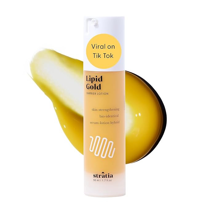 Stratia Lipid Gold Skin-Strengthening Ceramide Moisturizer, Niacinamide Serum, Hydrate & Soothe S... | Amazon (US)