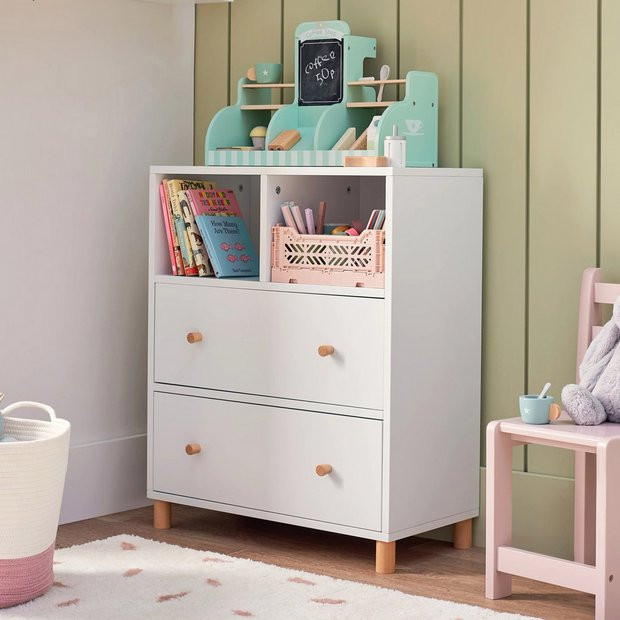 Buy Great Little Trading Company Bloomsbury 2 Drawer Chest-White | Kids bookcases and shelving | ... | argos.co.uk