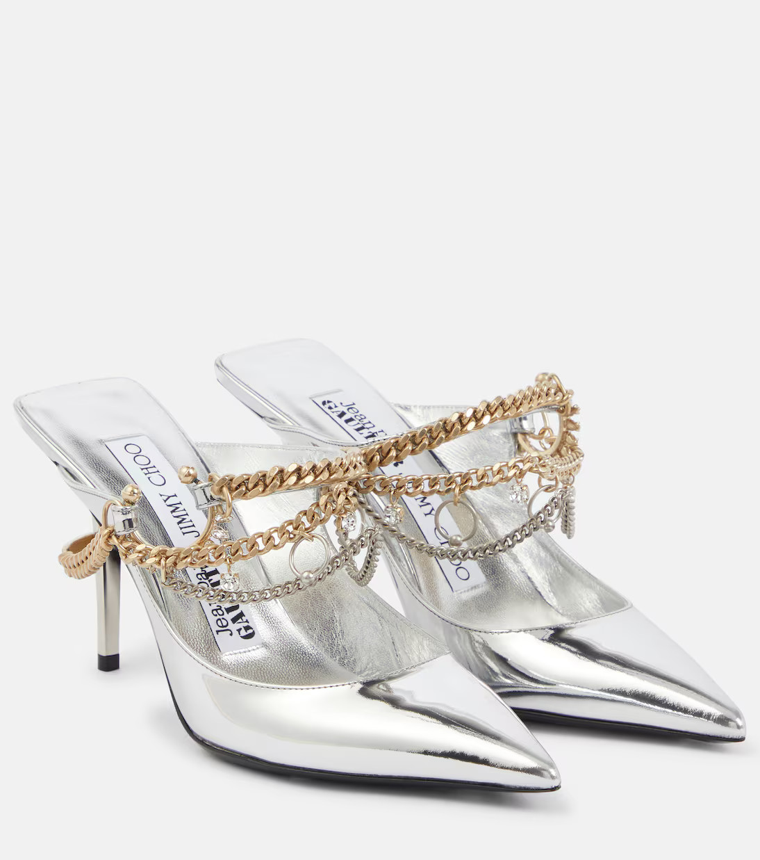 x Jean Paul Gaultier embellished leather slingback pumps | Mytheresa (US/CA)