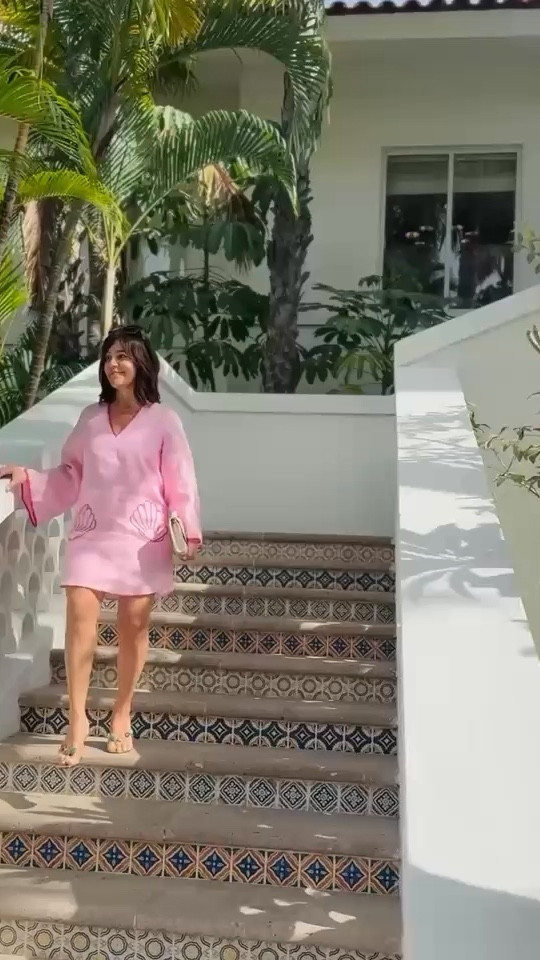 Vacation outfit! This dress is perfect to pack because you can wear it as a coverup and to dinner💓🌴

#LTKTravel