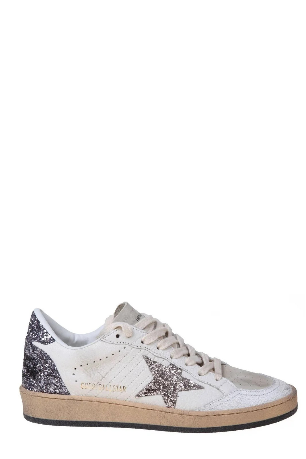 Golden Goose Deluxe Brand Ballstar Star Glittered Sneakers | Cettire Global