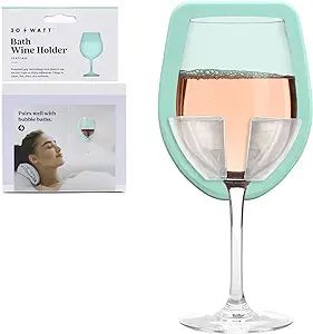 30 Watt Silicone Wine Glass Holder for Bath & Shower, Give The Gift of an at Home Spa Bathtub Rel... | Amazon (US)