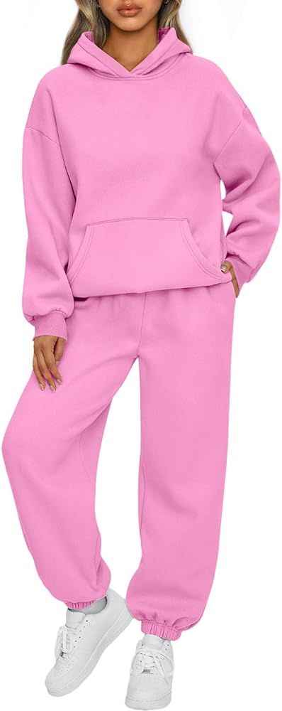 AUTOMET Womens 2 Piece Outfits Lounge Hoodie Sweatsuit Sets Oversized Sweatshirt Baggy Fall Fashi... | Amazon (US)