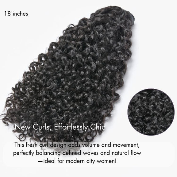 Messy Curly Seamless Clip In Human Hair Extensions | Luvmehair