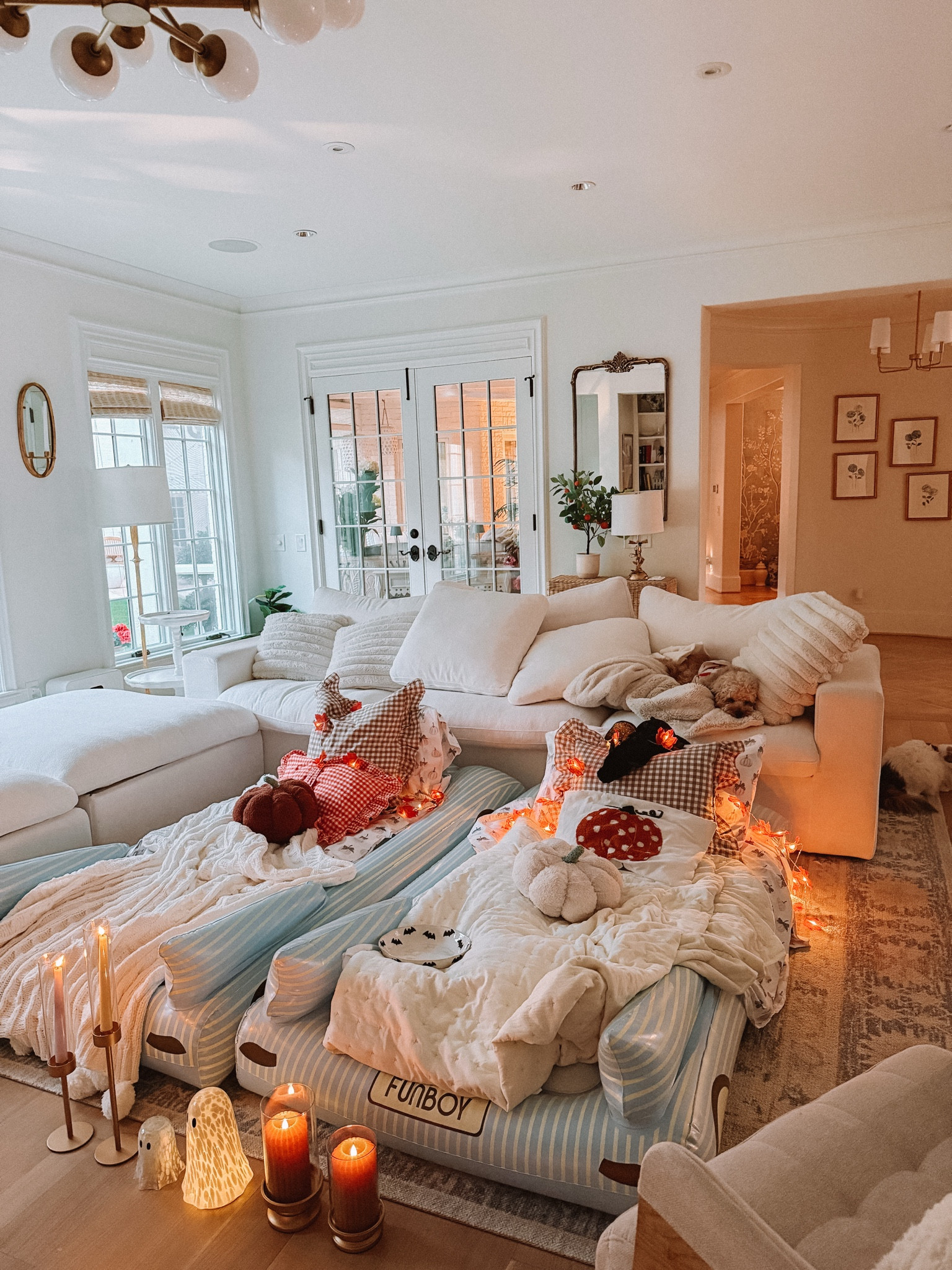 Pumpkin movies, cozy blankets, twinkle lights, and the cutest pajamas 🧡✨ October movie nights don’t have to be complicated to be magical. A few little touches—snacks, lights, cozy PJs—turn a simple night at home into a memory your kids will carry forever. 🍂
#OctoberMagic #MovieNightAtHome #CozyFallVibes #PumpkinSeason #CaseyLeighStyle #IntentionalHome #FallMovieNight #FamilyMemories #TwinkleLightMagic #WhimsicalComfort


#LTKKids #LTKSeasonal #LTKParties