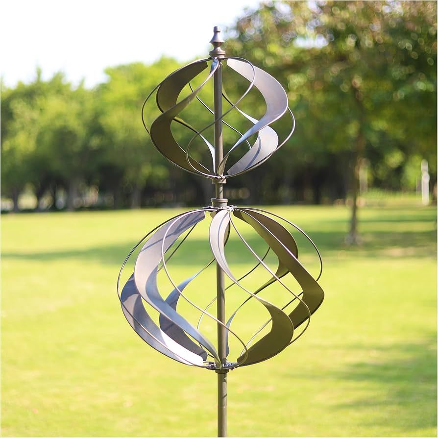 Wind Spinners Outdoor Metal - Large Kinetic Wind Spinner for Yard Garden, Windmills Lawn Ornament... | Amazon (US)