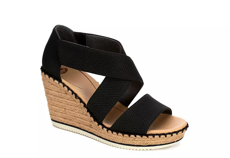 BLACK DR. SCHOLL'S Womens Vacay | Off Broadway Shoes