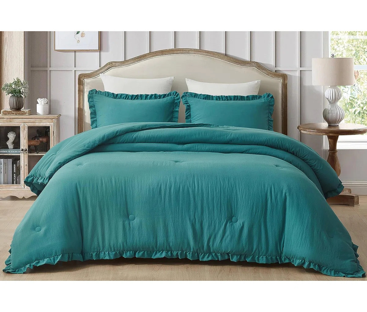 Chezmoi Collection Nora Washed Microfiber Ruffled Comforter Set & Reviews | Wayfair | Wayfair North America