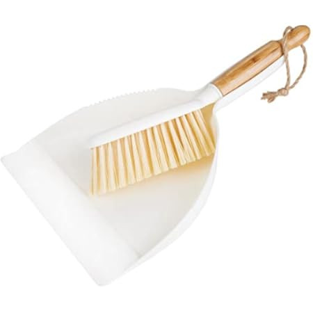 Dustpan and Brush Set, Small Dustpan with Bamboo Handle Brush, Handy Mini Broom and Dustpan Set for  | Amazon (US)