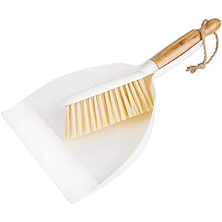 Dustpan and Brush Set, Small Dustpan with Bamboo Handle Brush, Handy Mini Broom and Dustpan Set for  | Amazon (US)