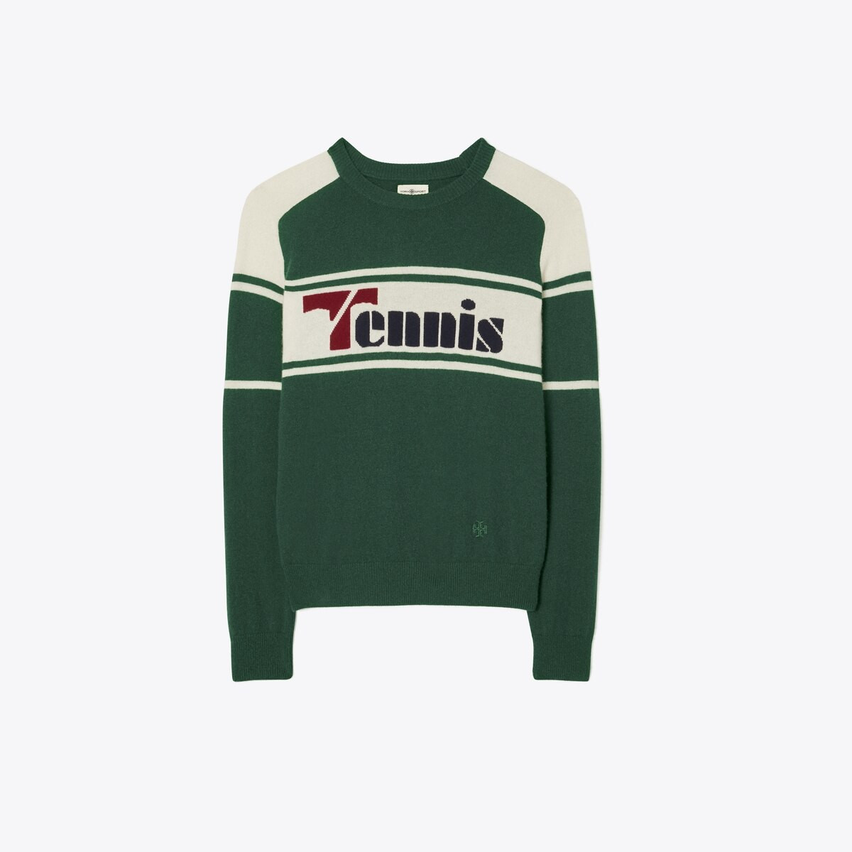Cashmere Retro Tennis Sweater: Women's Designer Sweaters | Tory Sport | Tory Burch (US)