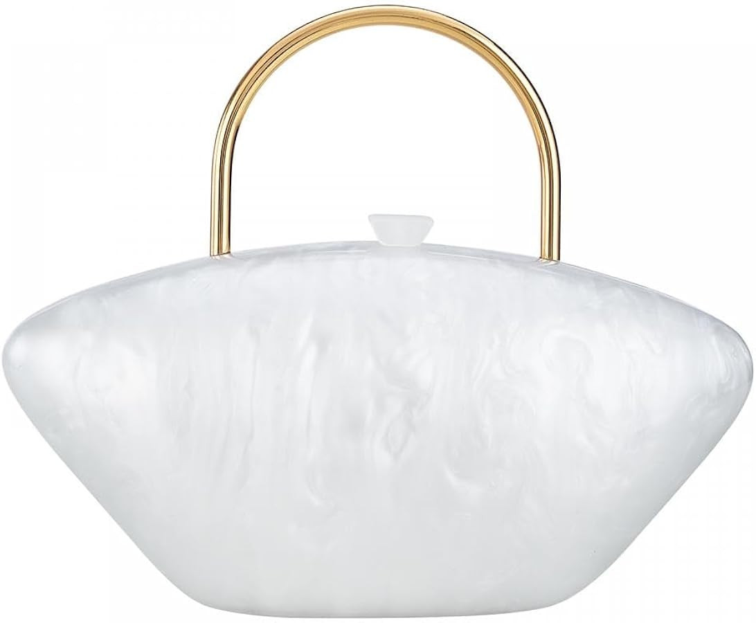 Gets Acrylic Purses and Handbags for Women Shell Shape Shoulder Crossbody Bag | Amazon (US)