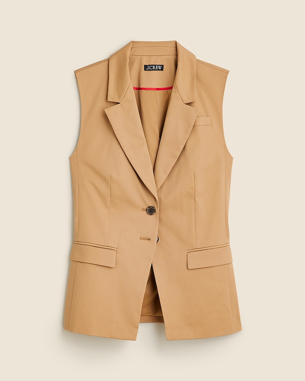 Longer vest in lightweight chino | J. Crew US