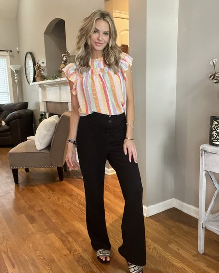 Cute ruffle style top with straight leg workwear pants. These pants look professional but are as comfy as loungewear! 10/10 from me! Both from Amazon 

#LTKGiftGuide #LTKSeasonal #LTKSaleAlert