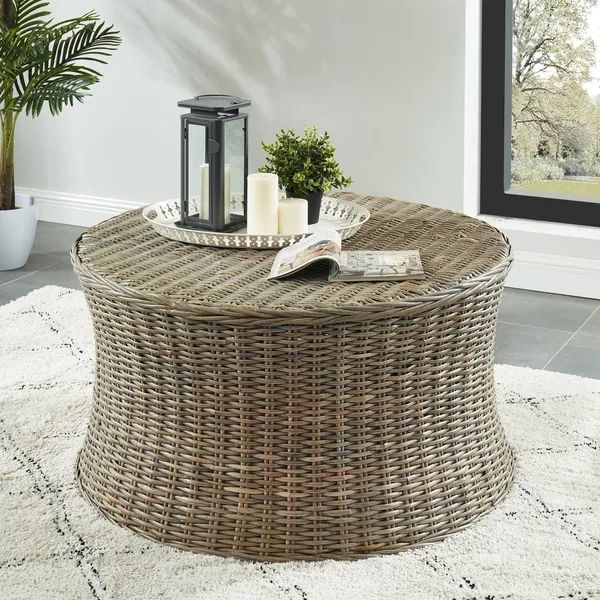 Furniture of America Bali I Kubu Rattan Round Coffee Table | Overstock.com Shopping - The Best De... | Bed Bath & Beyond