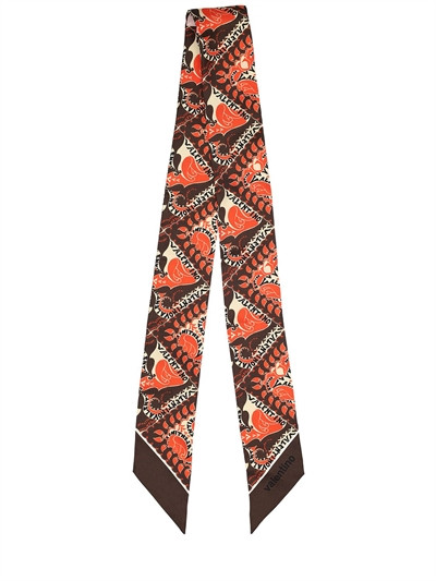 Manifesto silk twill scarf - Valentino Garavani - Women | Luisaviaroma | Luisaviaroma
