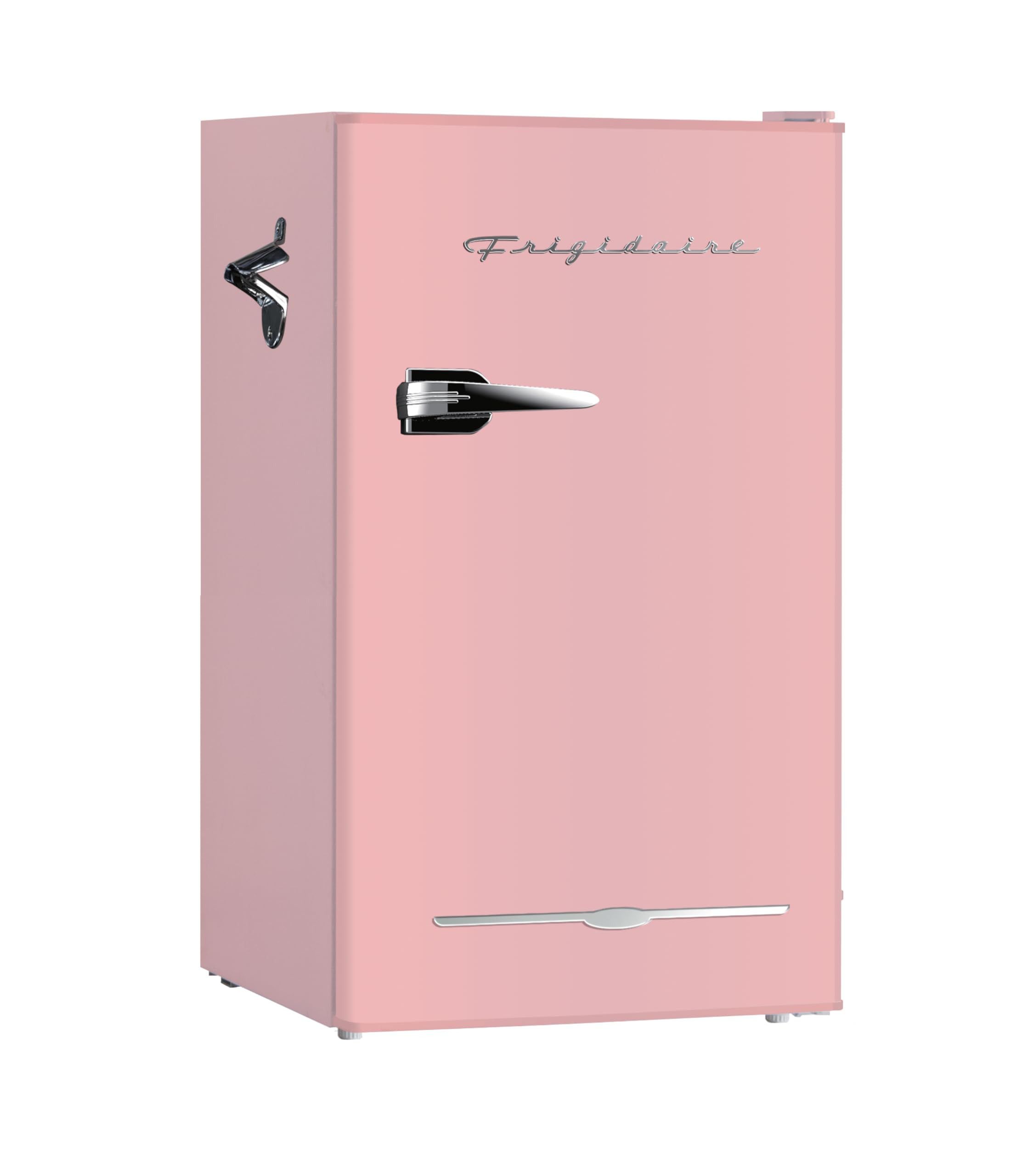 Frigidaire EFR376 Retro Bar Fridge Refrigerator with Side Bottle Opener, 3.2 cu. Ft, Pink/Coral | Amazon (US)