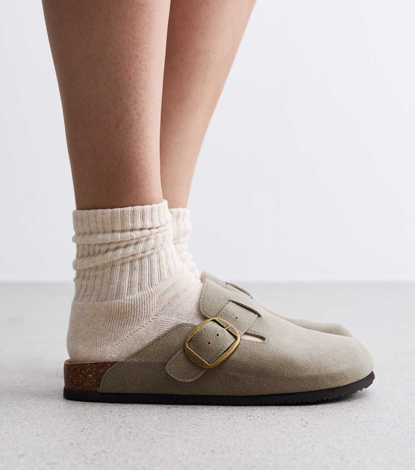 Grey Suedette Mules | New Look | New Look (UK)