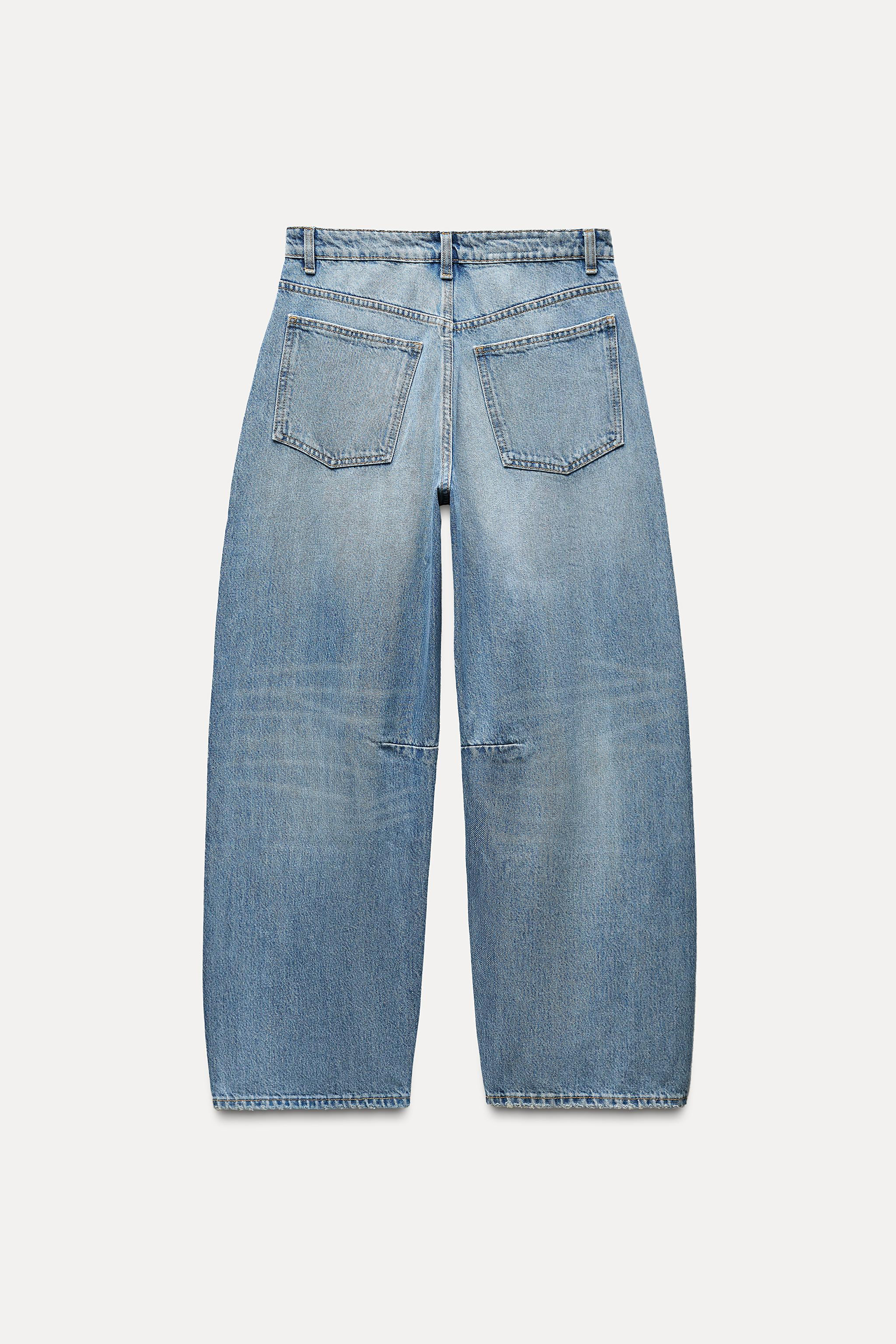 TRF MID WAIST BAGGY BALLOON JEANS | Zara US