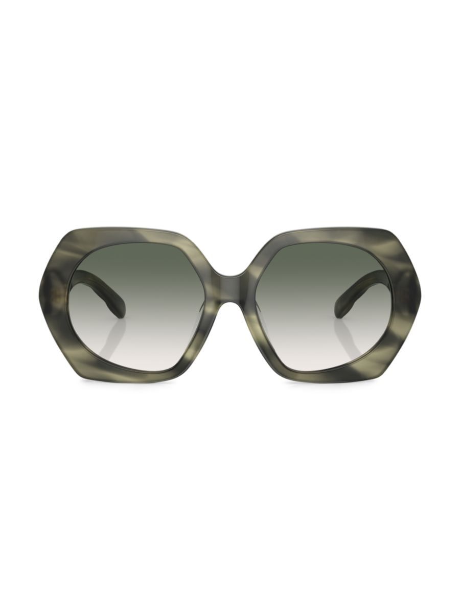 Kira 55MM Oversized Geometric Sunglasses | Saks Fifth Avenue