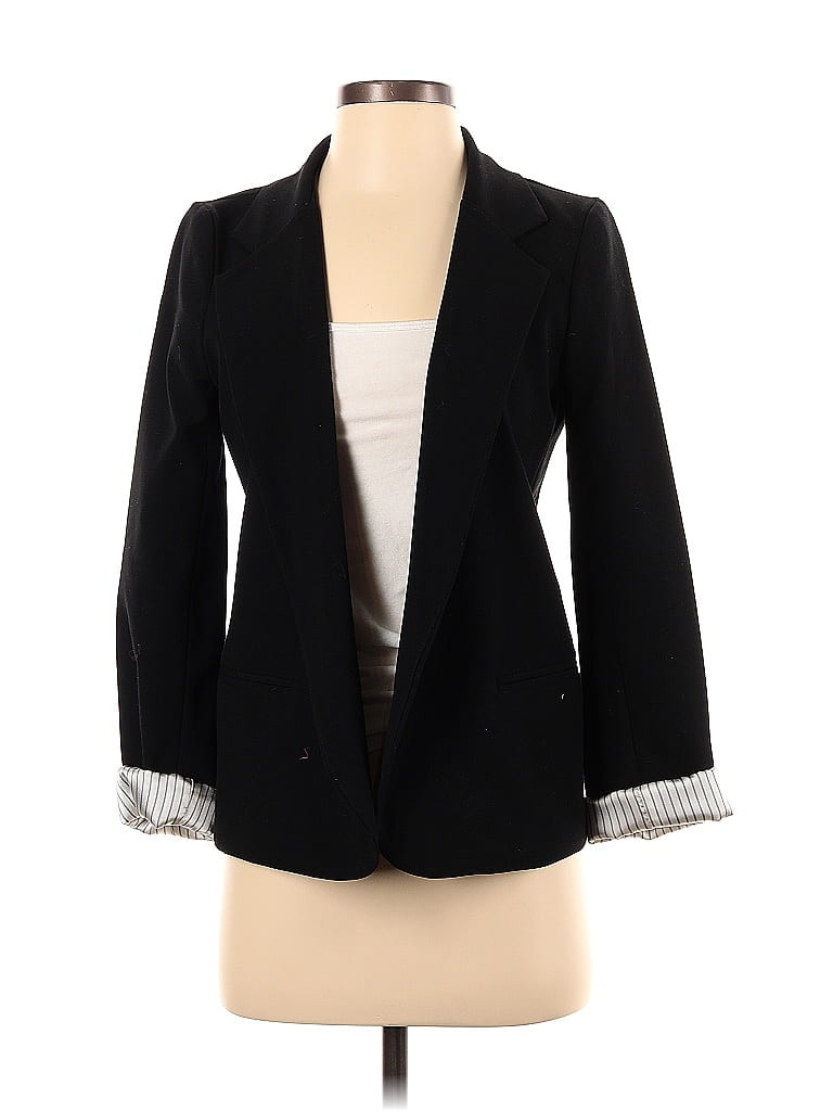 Aqua Blazer Jacket: Black Jackets & Outerwear - Size Small | ThredUp
