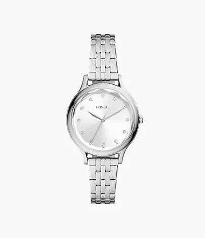 Laney Three-Hand Stainless Steel Watch | Fossil (US)