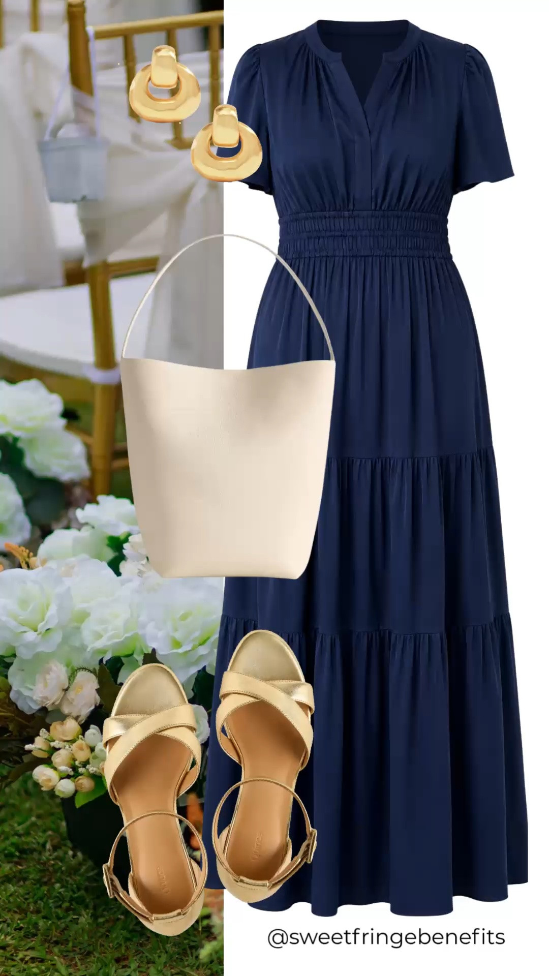 This navy tiered midi dress is such an easy choice when you want to look polished and feminine. The smocked waist creates a flattering shape, while the tiered skirt keeps the silhouette comfortable and easy to move in.

💡 LTK MADE EASY
❤️ Heart = Support my posts!
🔖 Save = Get sale & restock alerts
📋 Lists = Keep favorites organized
📲 Share = Send lists and products to a friend. Hello, Christmas List!
💬 Comment = Ask me anything about what I'm wearing.:-)

#LTKWedding #LTKootd #LTKOver40