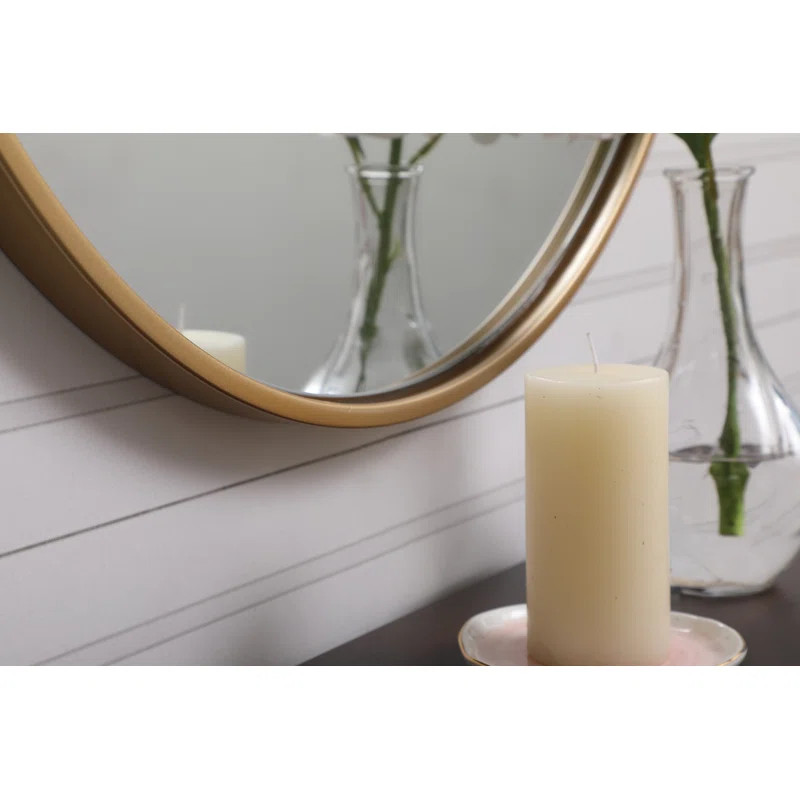 Cassie Round Metal Wall Mirror | Wayfair North America