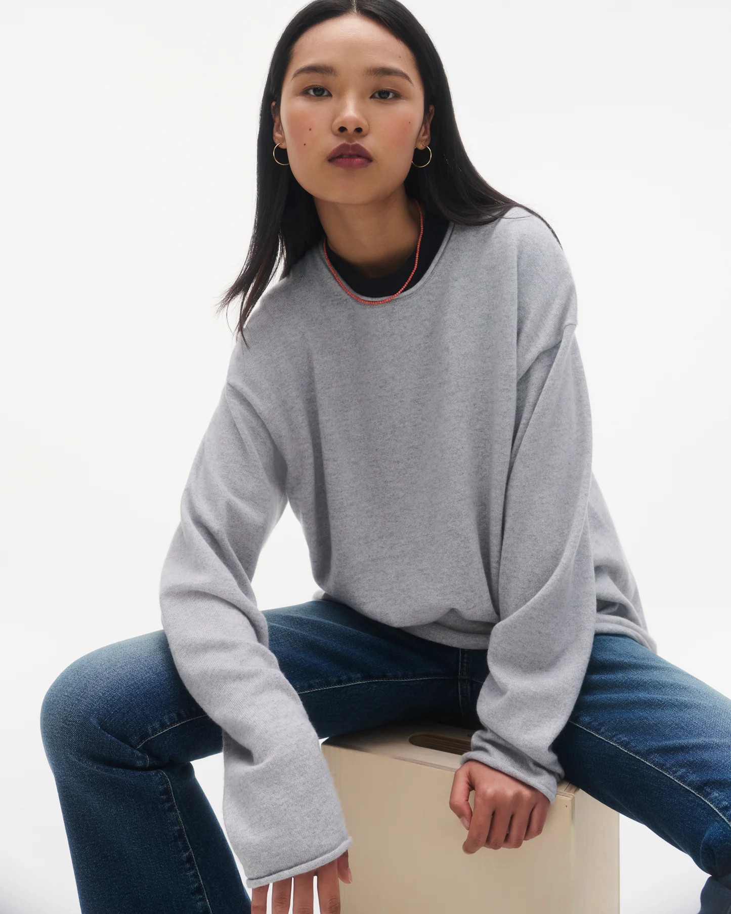 Oversized Crew - Stone | Guest In Residence