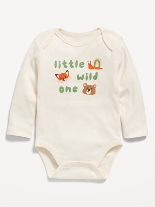 Printed Unisex Long-Sleeve Bodysuit for Baby | Old Navy | Old Navy (US)