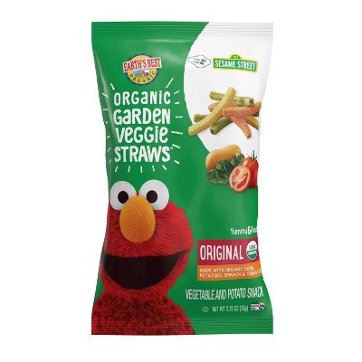 Earth's Best Organic Straws Sesame Street Baby & Toddler Snacks - Original - 2.75oz | Target