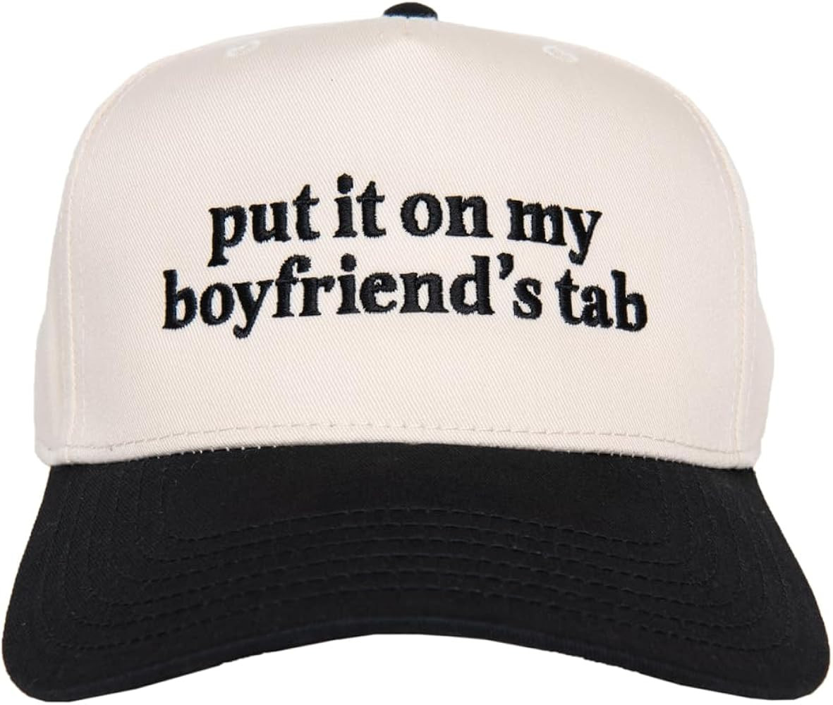 KATYDID Put It On My Boyfriend’s Tab Hat - Two Toned Vintage Hat - Stylish 5 Panel Hat for Wome... | Amazon (US)