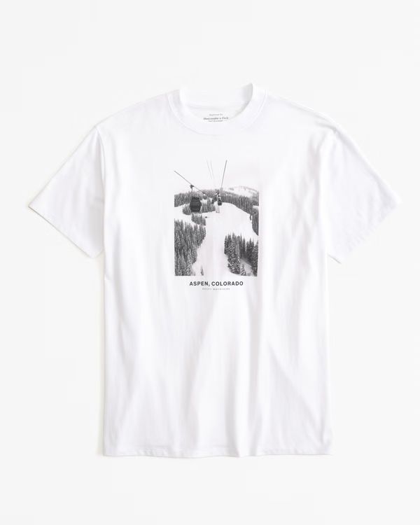 Oversized Aspen Graphic Tee | Abercrombie & Fitch (US)