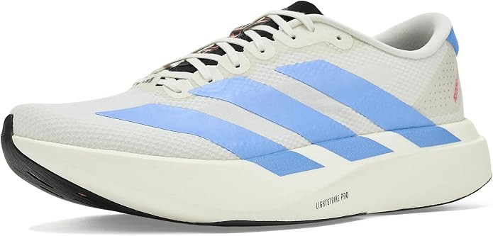 adidas Women's Adizero EVO SL Woven W Off whiteLight Blue/Off White 8.5 US | Amazon (US)