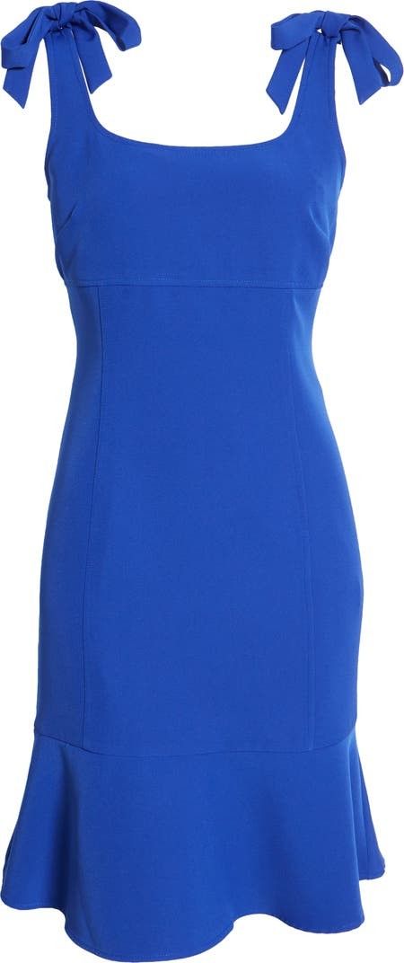 Julia Jordan Tie Ruffle Hem Dress | Nordstrom - Blue Dress | Nordstrom