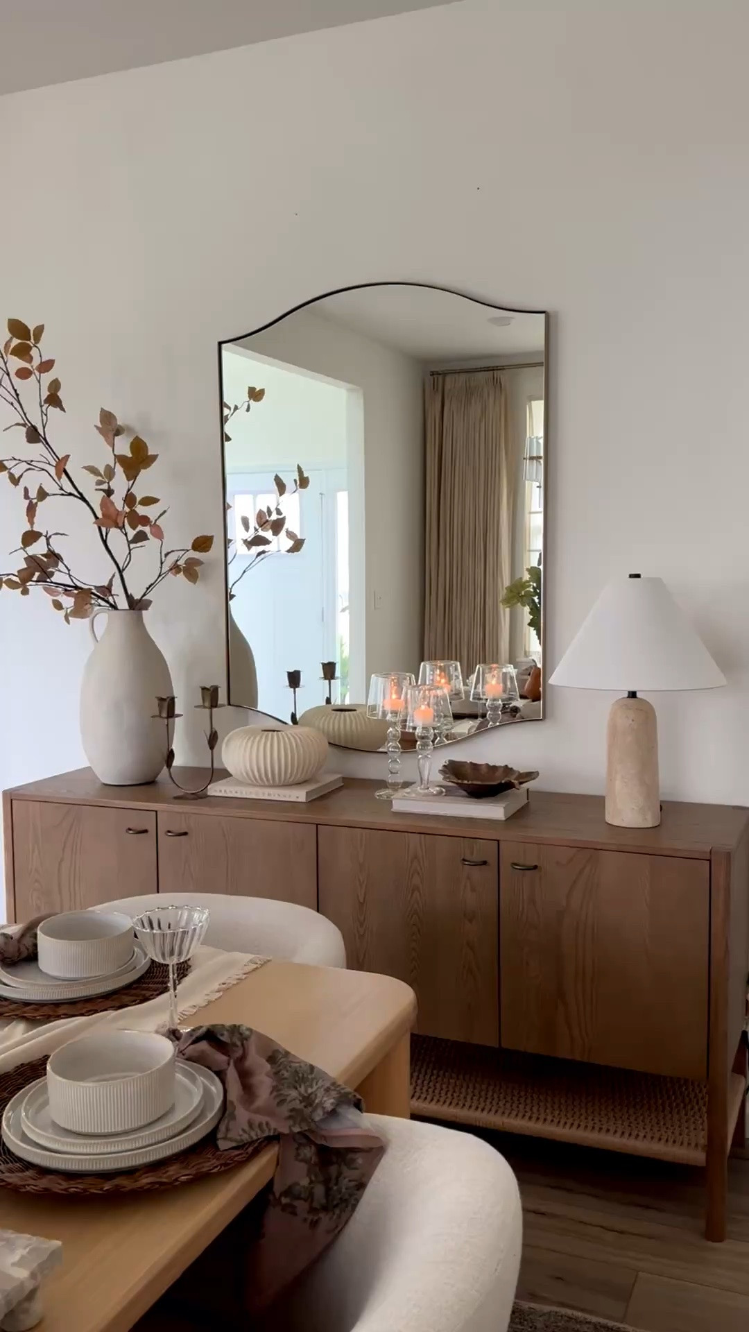 #ad dining room sideboard styling✨ 

#wayfair #wayfairpartner @Wayfair Epic Fall Sale ends today with up to 70% off plus free and easy delivery on orders over $35!

#LTKvlog #LTKdayinmylife #LTKHome