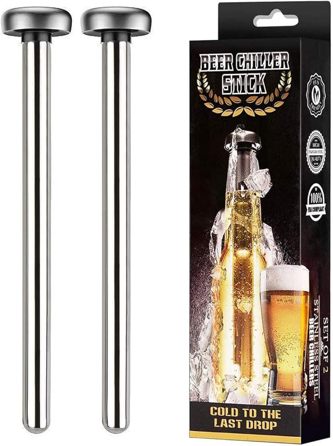 Beer Chiller Sticks for Bottles - Beer gift for men who love beer - Dad Gifts - Fathers Day - Bee... | Amazon (US)