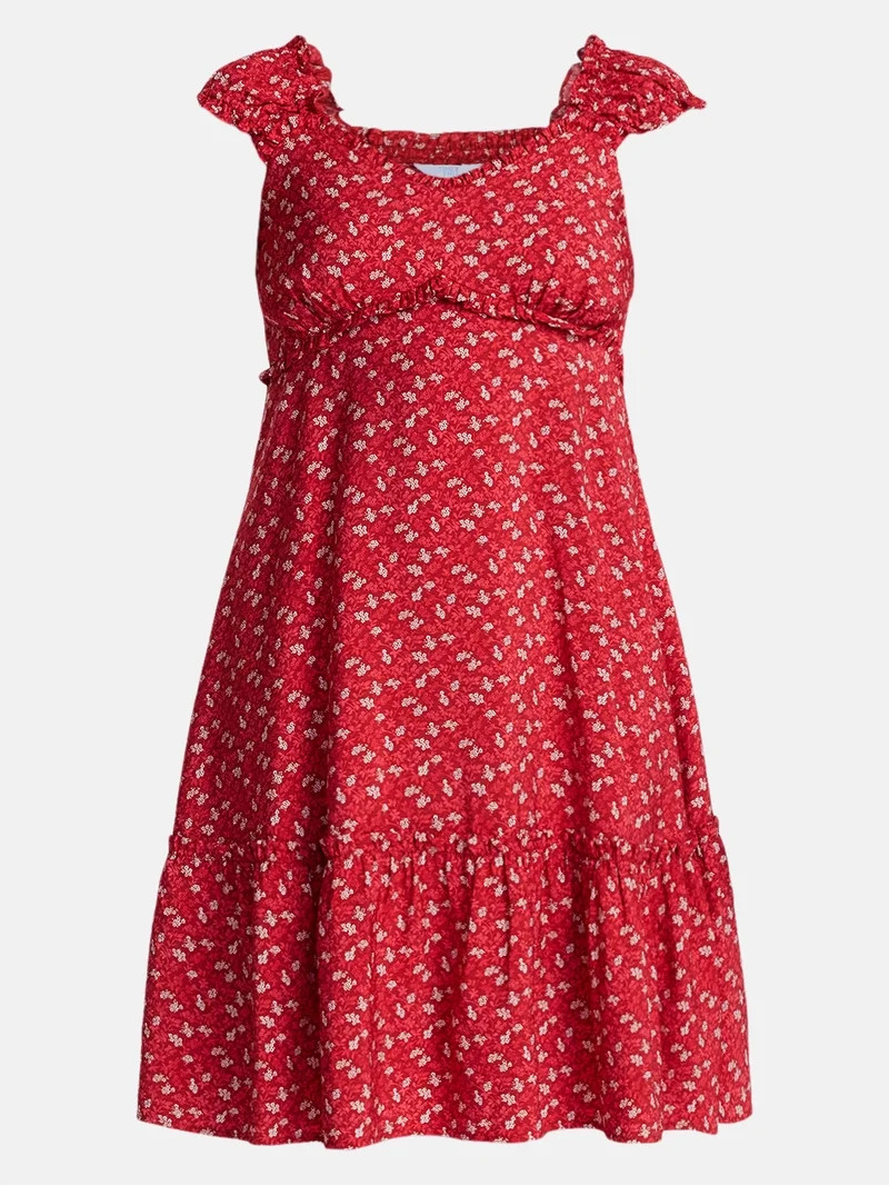 Time and Tru Women\u2019s Empire Waist Mini Dress, Sizes XS-XXXL | Walmart (US)