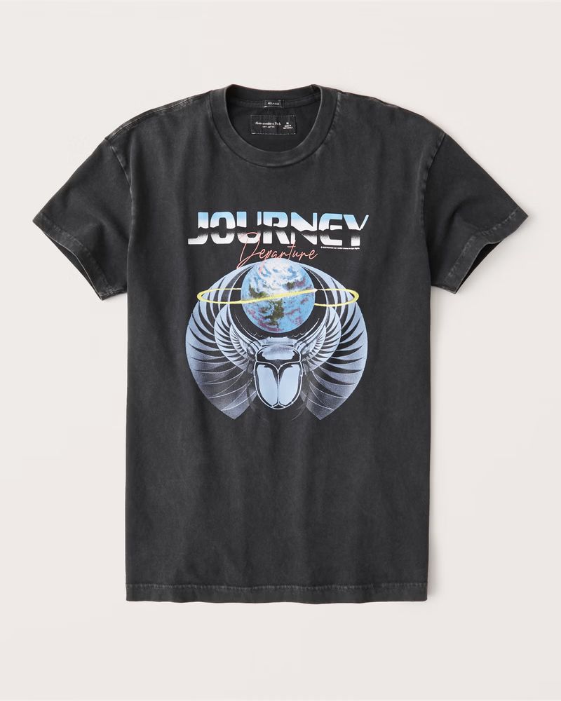 Journey 90s-Inspired Relaxed Band Tee | Abercrombie & Fitch (US)